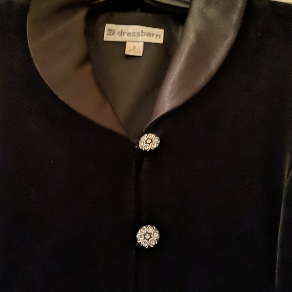 Black vintage dress shirt with cheer sleeves size - Picture 3 of 4